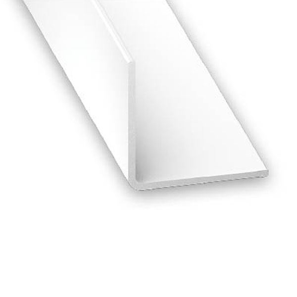 CQFD Plastic Corner - White - 2Mt x  25mm x 25mm 