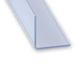CQFD Plastic T-Trim - White - 2Mt x 25mm x 18mm