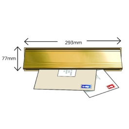Exitex Letterbox with Flap - Gold