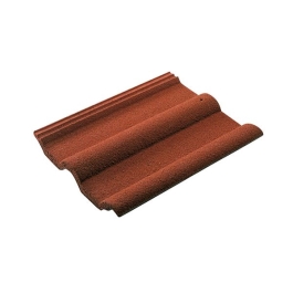 Roof Tile - Double Roman - Sand Faced Brown - (Antique)