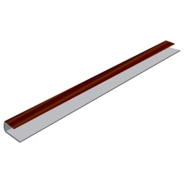 PVC Flat Board Starter Trim x 5Mt - J Section