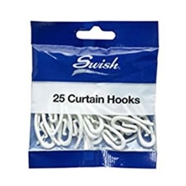 Swish Curtain Hooks (25) - Plastic