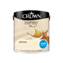 Crown Matt Emulsion 2.5Lt - Creams - Soft Linen