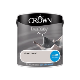 Crown Matt Emulsion 2.5Lt - Greys - Cloud Burst