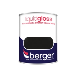 Berger Liquid Gloss 750ml - Black