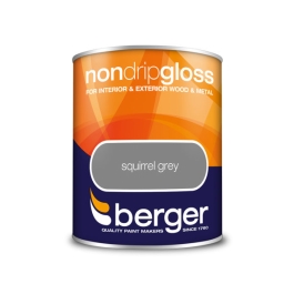 Berger Non-Drip Gloss 750ml - Squirrel Grey
