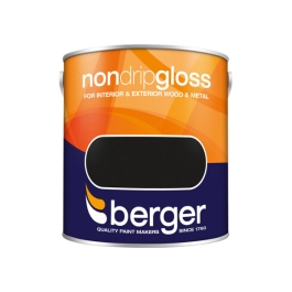 Berger Non-Drip Gloss 2.5Lt - Black