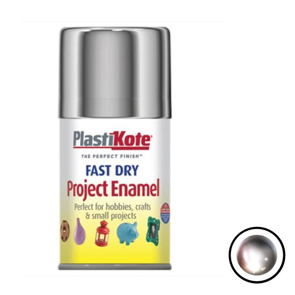 Plasti-Kote Spray Paint 100ml - Enamel - Chrome Effect