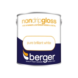 Berger Non-Drip Gloss 2.5Lt - Pure Brilliant White