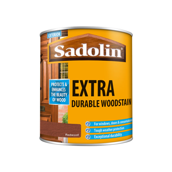 Sadolin Extra Durable Woodstain - Redwood 1Lt