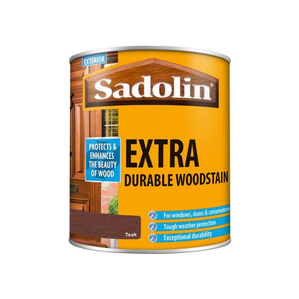 Sadolin Extra Durable Woodstain - Teak 1Lt