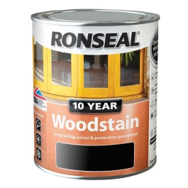 Ronseal 10 Year Woodstain - Black Ebony 250ml