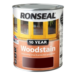 Ronseal 10 Year Woodstain - Walnut 750ml