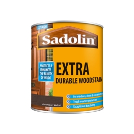 Sadolin Extra Durable Woodstain - Jacobean Walnut 1Lt