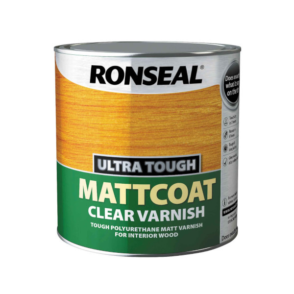 Ronseal Ultra Tough Clear Varnish 2.5Lt - Mattcoat