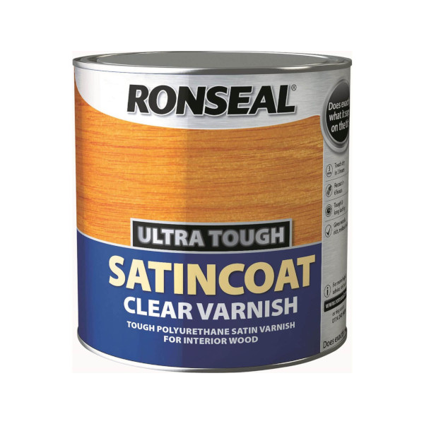 Ronseal Ultra Tough Clear Varnish 750ml - Satincoat