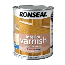 Ronseal Interior Varnish 250ml - Satin - Clear 