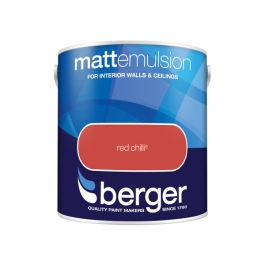 Berger Matt Emulsion 2.5Lt - Red Chilli