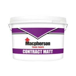 Macpherson Matt Emulsion 10Lt - Contract - Pure Brilliant White