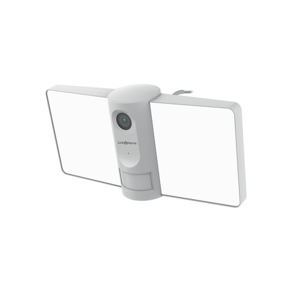 Link2Home Smart Outdoor PIR Floodlight & 1440p Camera - (White)