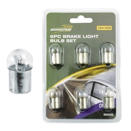 Brookstone Brake Light Bulbs - 12 Volt - 10 Watt - (6Pc Set)