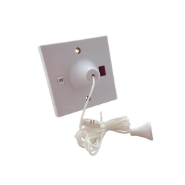 Ceiling Pull Switch - Double Pole - Neon - 45 Amp