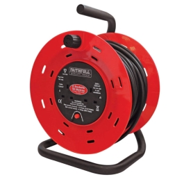 Cable Reel 25Mt - 2 Gang - 13 Amp