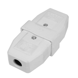 3 Pin Connector - White - 10 Amp