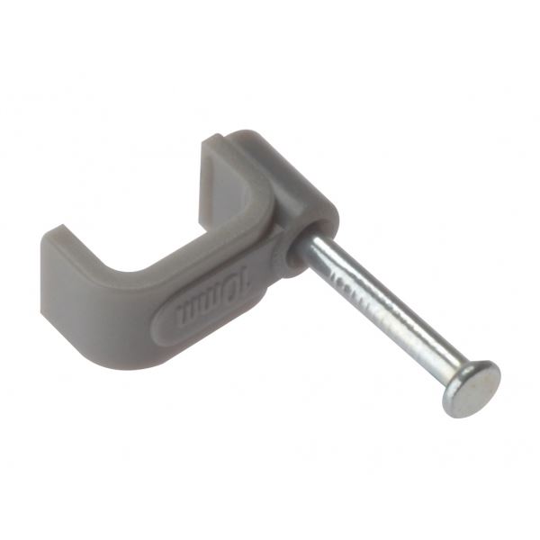Forgefix T&E Cable Clips 1.0mm - Grey (Box of 100)
