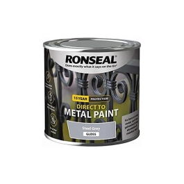 Ronseal Direct To Metal 750ml - Gloss - Steel Grey