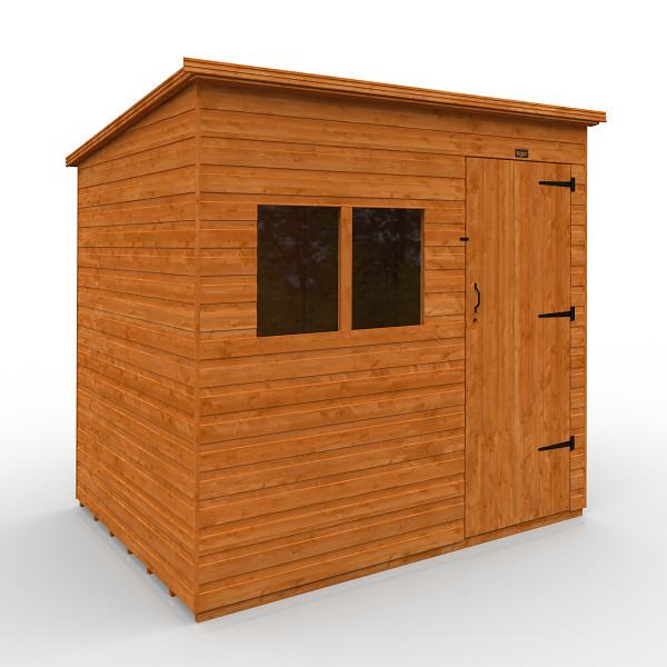Tiger Shiplap Pent Shed - Extra High - 8Ft Length x 6Ft Width
