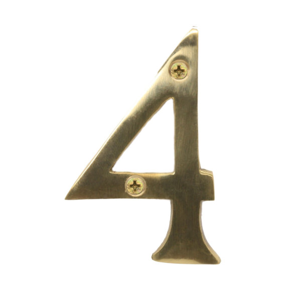 Door Number 4 - Georgian Brass - (045454N)