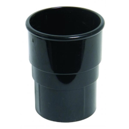 Rainwater Round Pipe Connector - Black