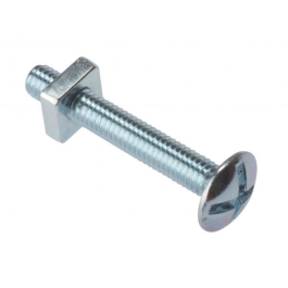 Roofing Bolts & Nuts - M6 x 100mm - (Pack of 25) - (25RBN6100)