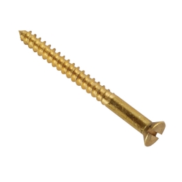 Slotted Countersunk Screws - Brass - M2 x 3/8" - (Pack of 20) - (042002N)