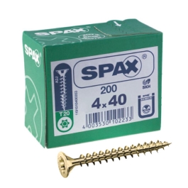 Spax Screws - 4.0 x 40mm - 1 1/2" x 8 - (200)