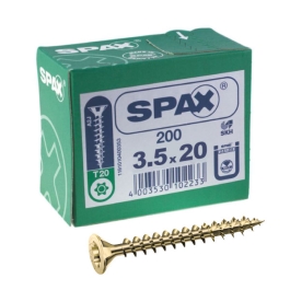 Spax Screws - 3.5 x 20mm - 3/4" x 6 - (200)
