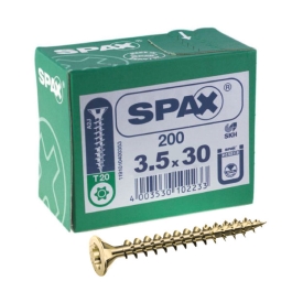 Spax Screws - 3.5 x 30mm - 1 1/4" x 6 - (200)
