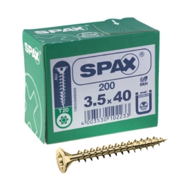 Spax Screws - 3.5 x 40mm - 1 1/2" x 6 - (200)