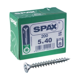 Spax Wirox Pozi Screws - 5.0 x 40mm - (200)