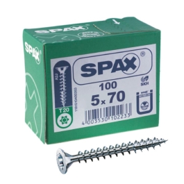 Spax Wirox Pozi Screws - 5.0 x 70mm - (100)
