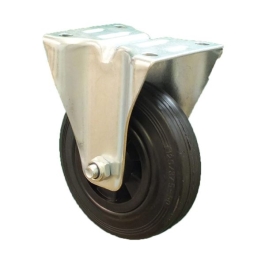 Castor Wheel - Rubber - 100mm x 60Kg - Fixed