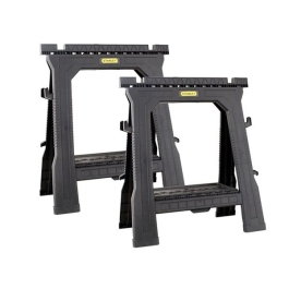 Stanley Folding Sawhorse - Plastic - (Twin Pack)