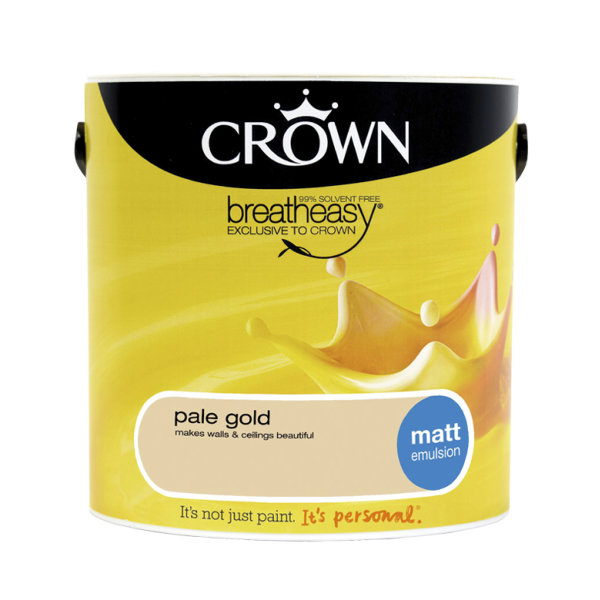 Crown Matt Emulsion 2.5Lt - Yellows - Pale Gold