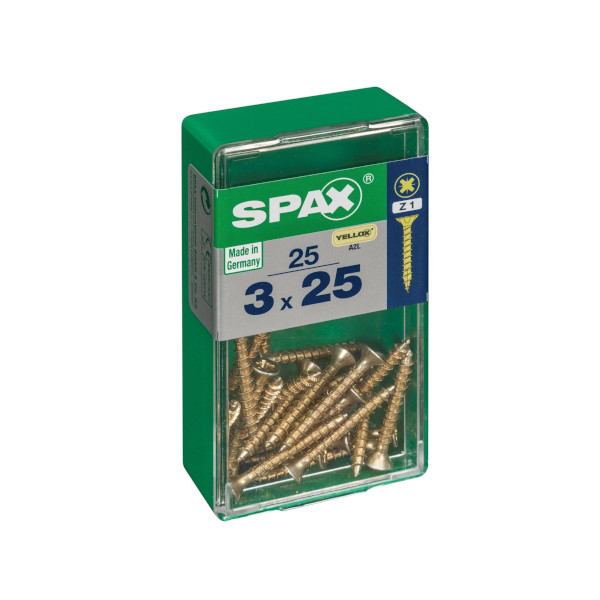 Spax Screws - 3.0 x 25mm - 1" x 6 - (25)