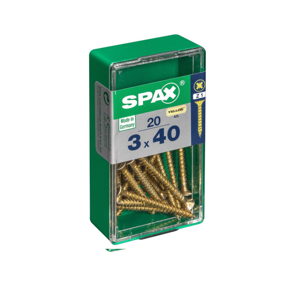 Spax Screws - 3.0 x 40mm - 1 1/2" x 6 - (20)