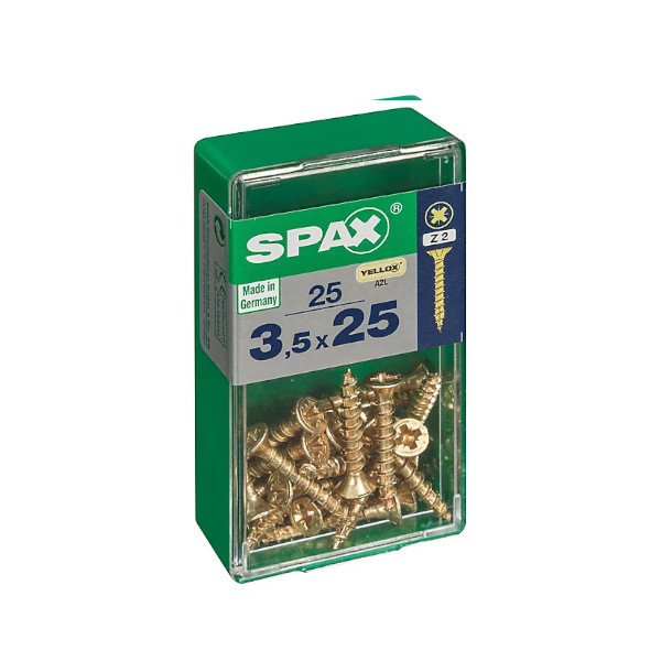 Spax Screws - 3.5 x 25mm - 1" x 6 - (25)