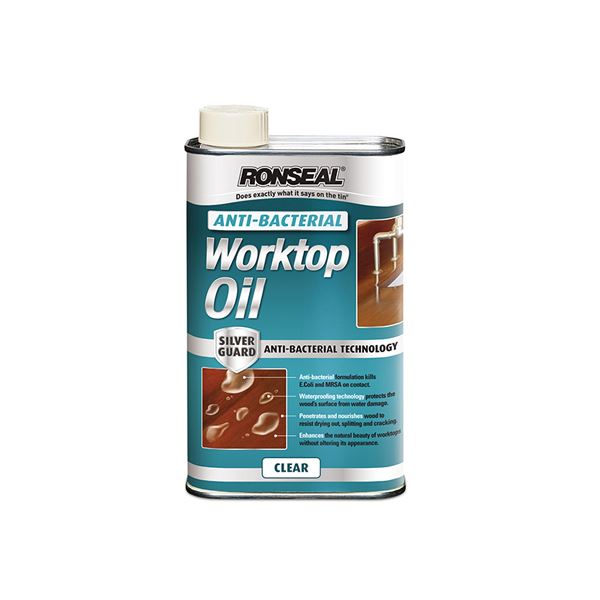 Ronseal Anti-Bacterial Worktop Oil 1Lt - Clear