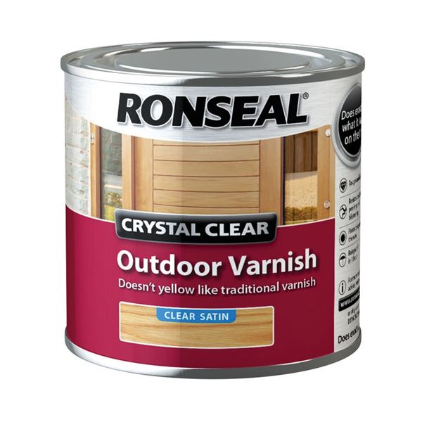 Ronseal Outdoor Varnish - Matt - Crystal Clear 250ml 