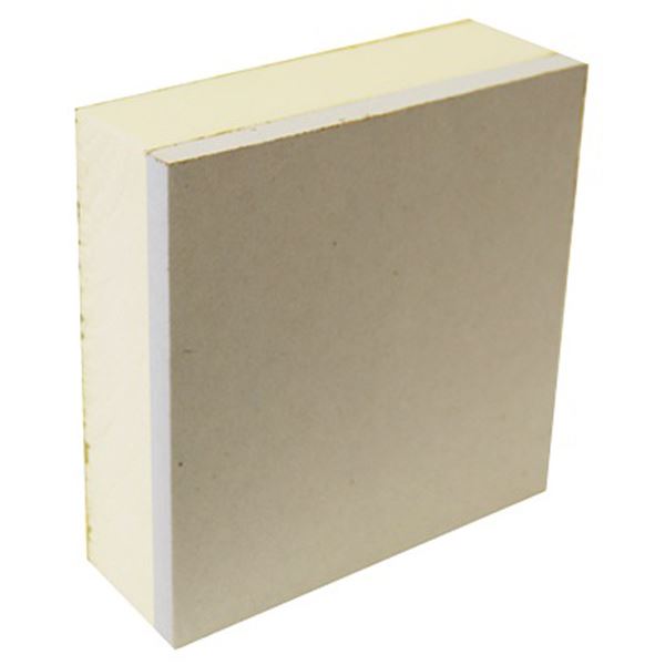 Plasterboard + PIR Foil Board - 2.4Mt x 1.2Mt x 12.5mm / 25mm
